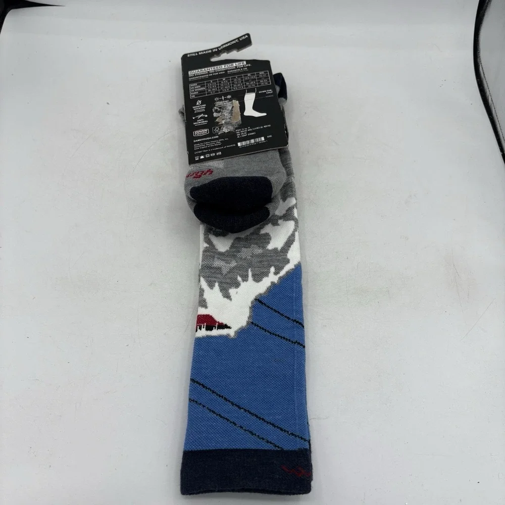 Darn Tough Socks Mens Womens Med Heady Yeti Over Calf Midweight Ski Snowboard